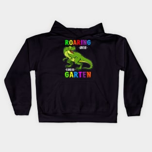 Roaring into kindergarten Kids Hoodie